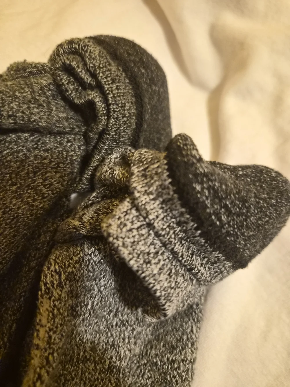 Steve Madden Gray Blacm Crew Socks - 2 Pack EUC Women's Size US 4-9